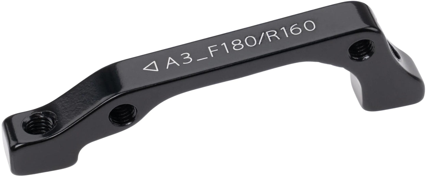 Der Tektro-Adapter für Bremsscheiben ist 180 vorne und 160 hinten