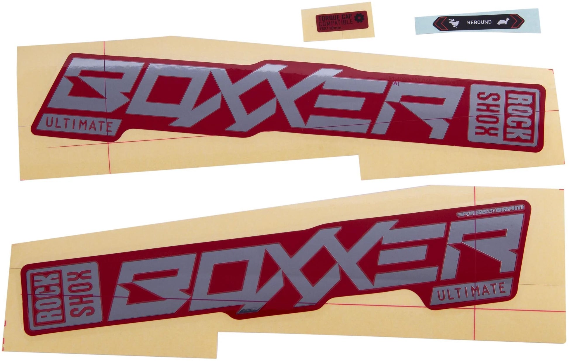 Rockshox Dekor-Set Aufkleber-Set RS Boxxer ult. f.ed