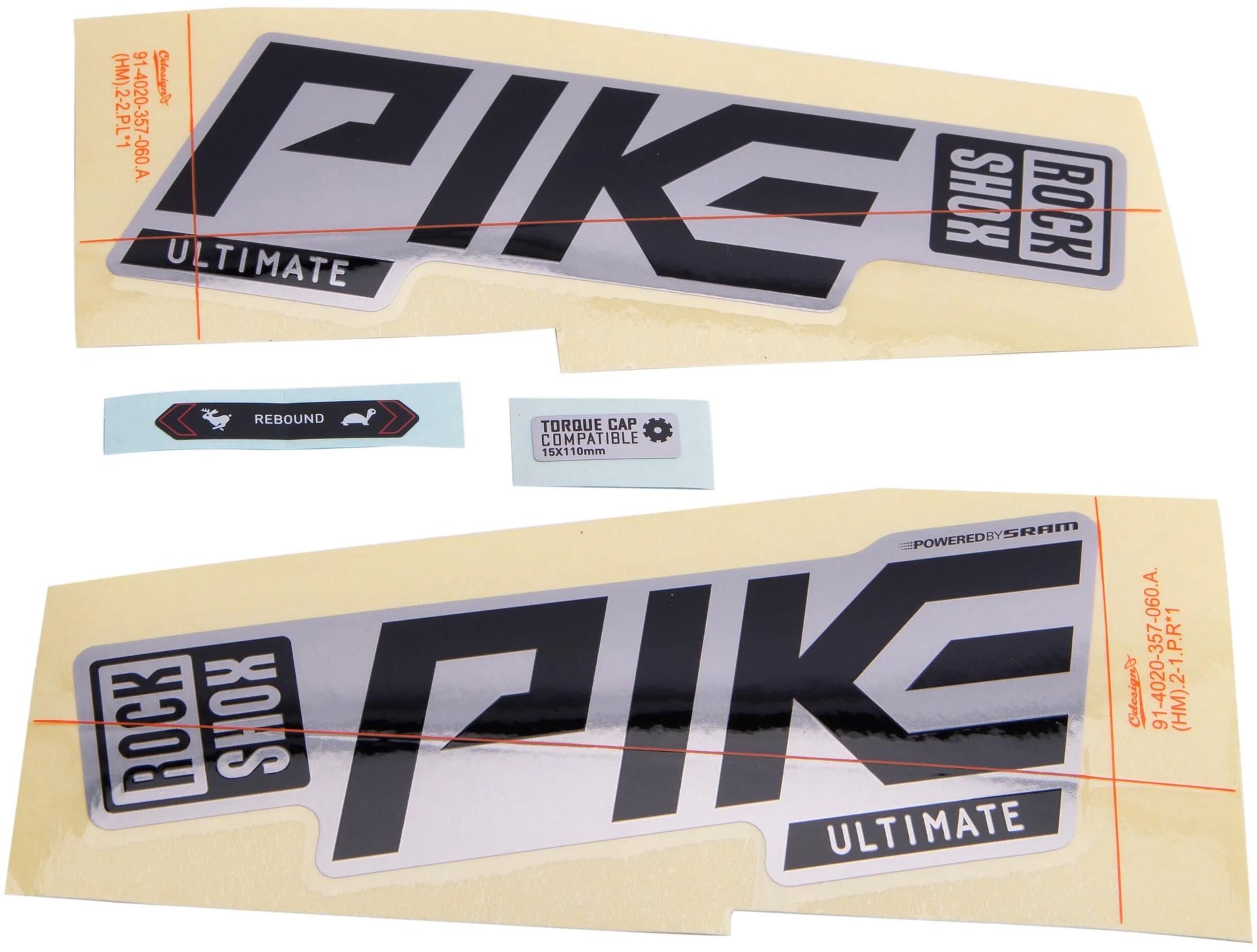 Rockshox Decal Set Rs Pike Ult. F.Silver