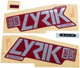 Rockshox Decal Set RS Lyrik Ult. f.red