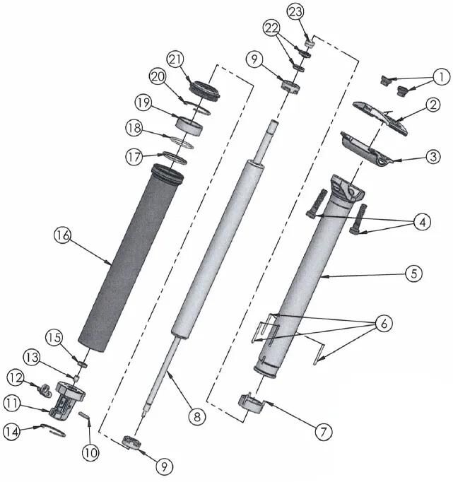 Contec Service Kit Nara Dropair DLX Kit A CT Service Kit Nara Dropair DLX Kit A 80 mm