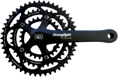 Stronglight Cranket Strong. Auswirkungen 28 38 48T Schwarz
