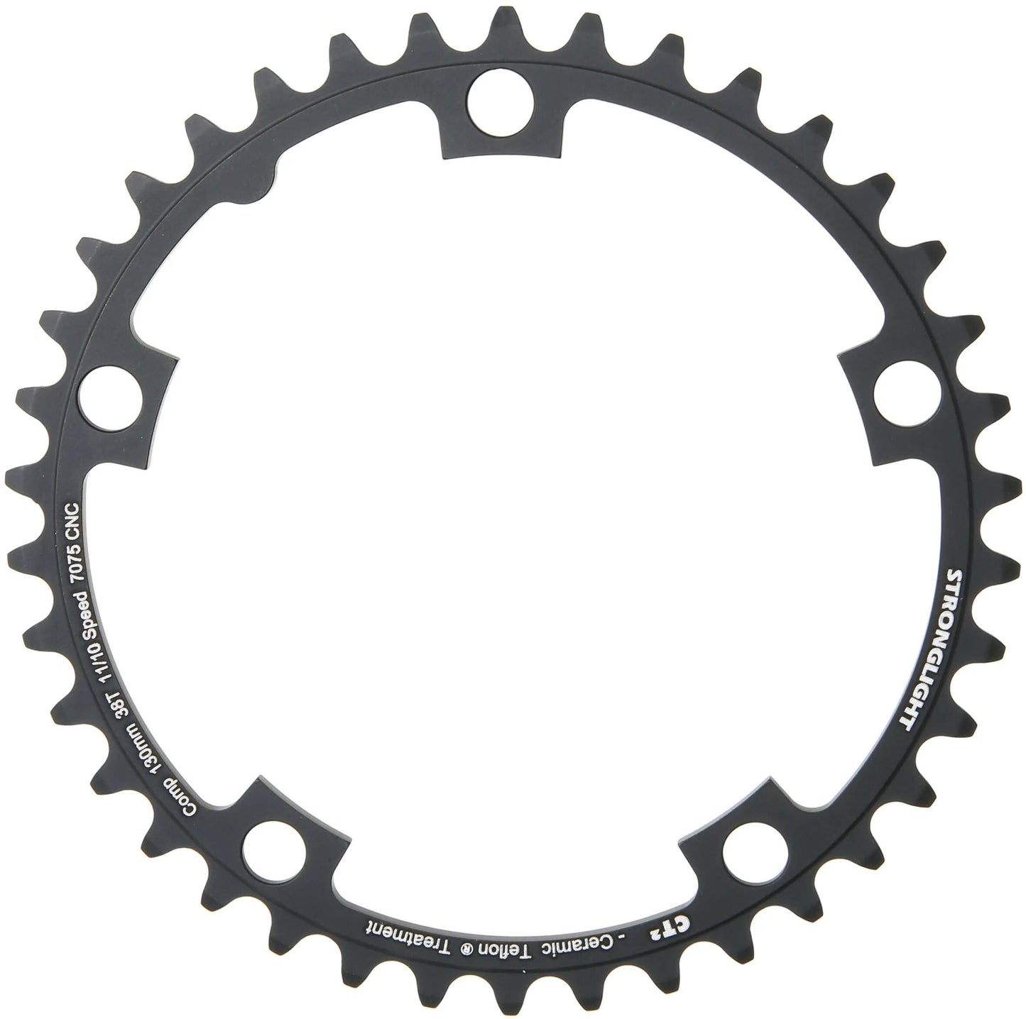 Stronglight -Kettenring Strongl.ct2 38t Alu Black