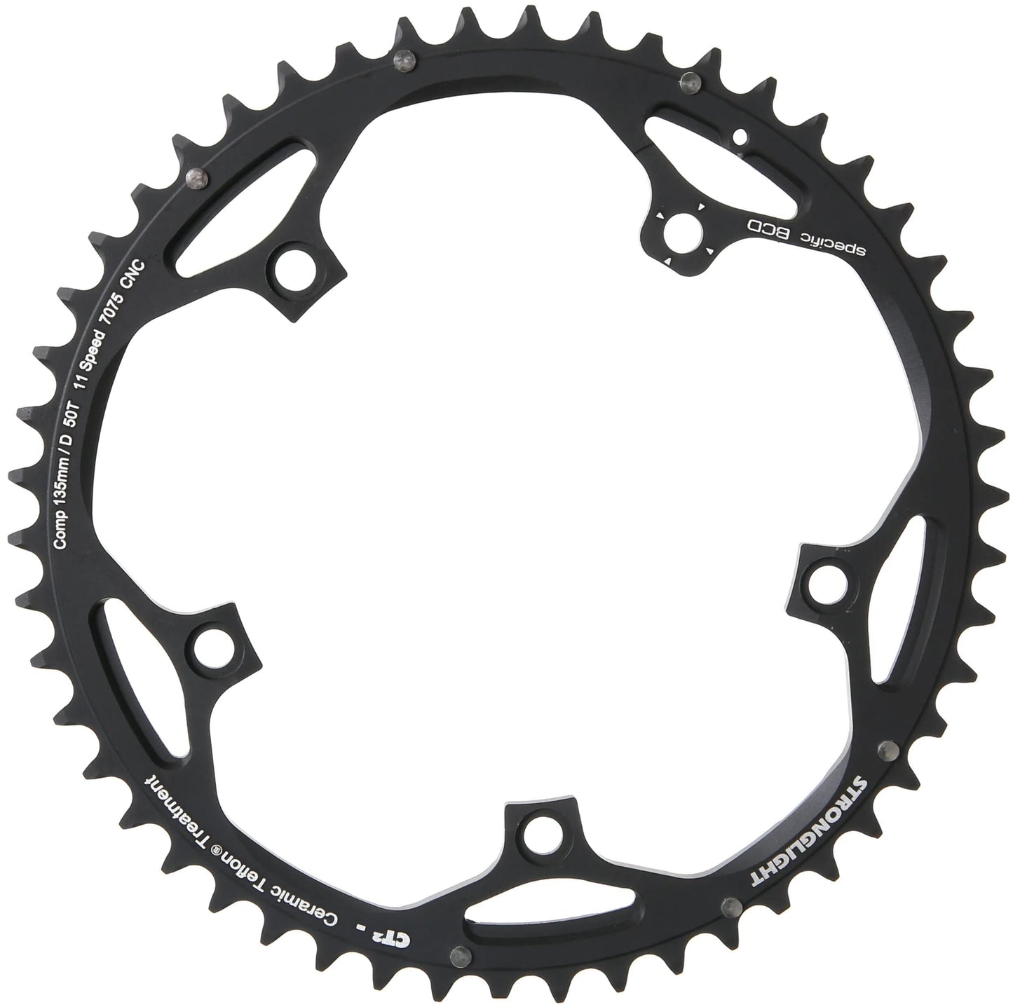 Stronglight -Kettenring Strong.ct2 50T Schwarz