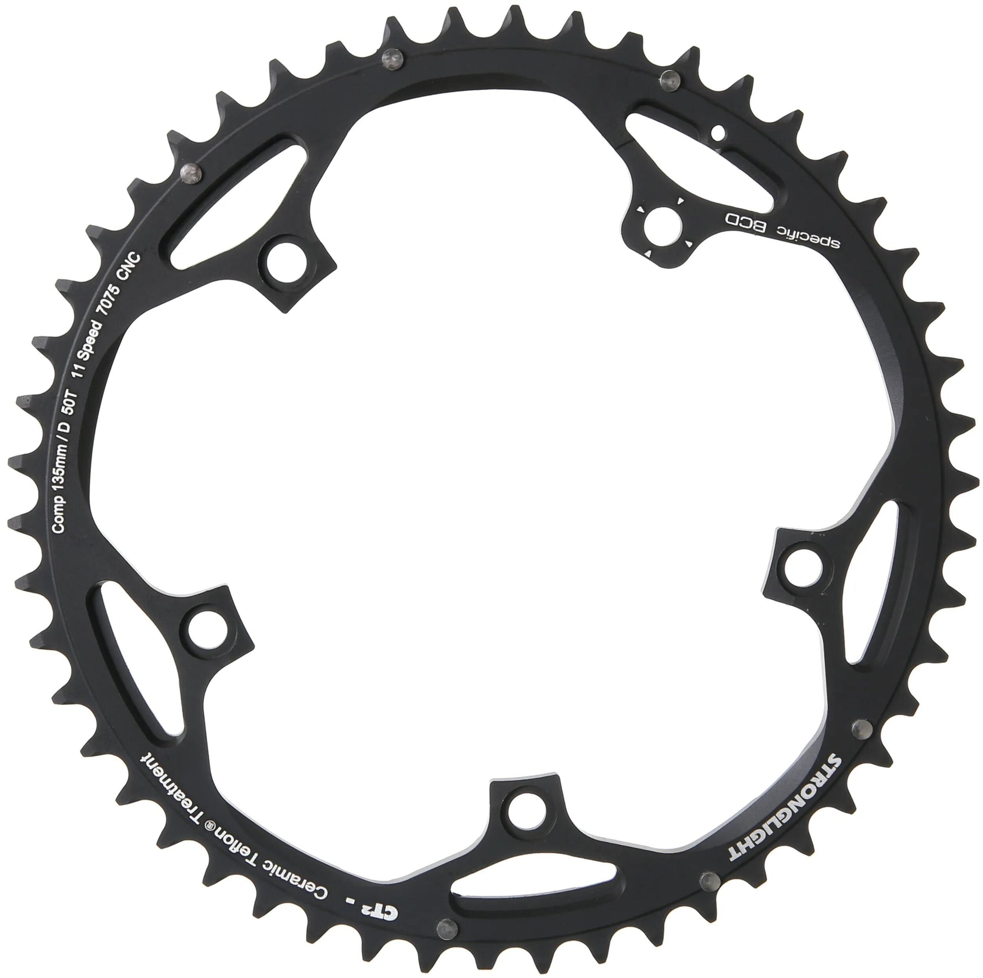 Stronglight -Kettenring Strong.ct2 50T Schwarz