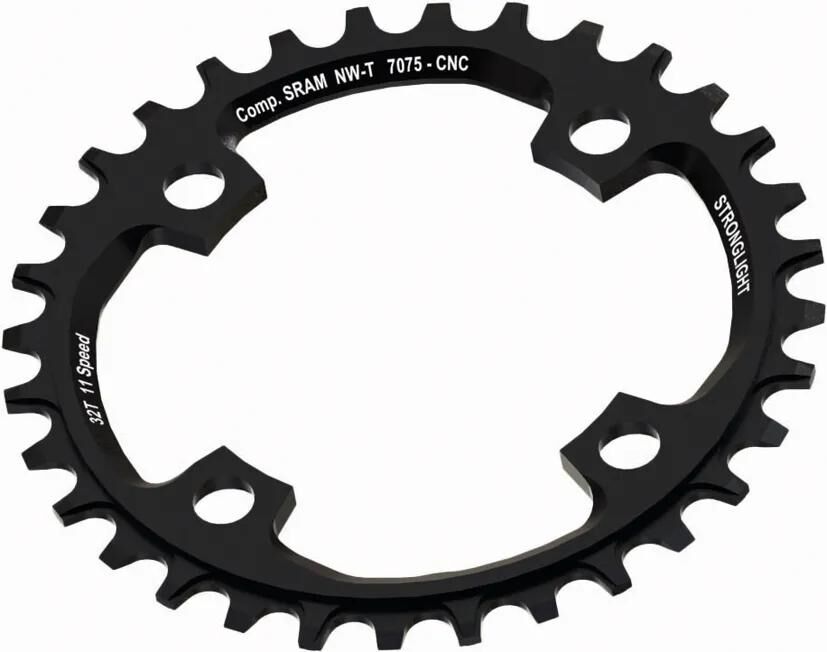 Stronglight -Kettenring 36T BCD 104 Alu Black