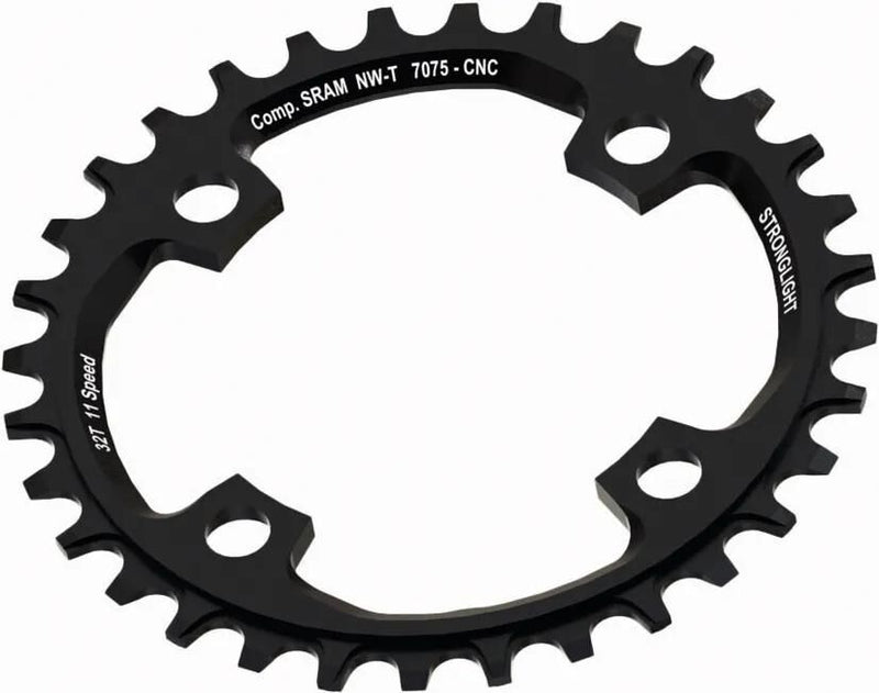 Stronglight -Kettenring 38T BCD 104 Alu Black