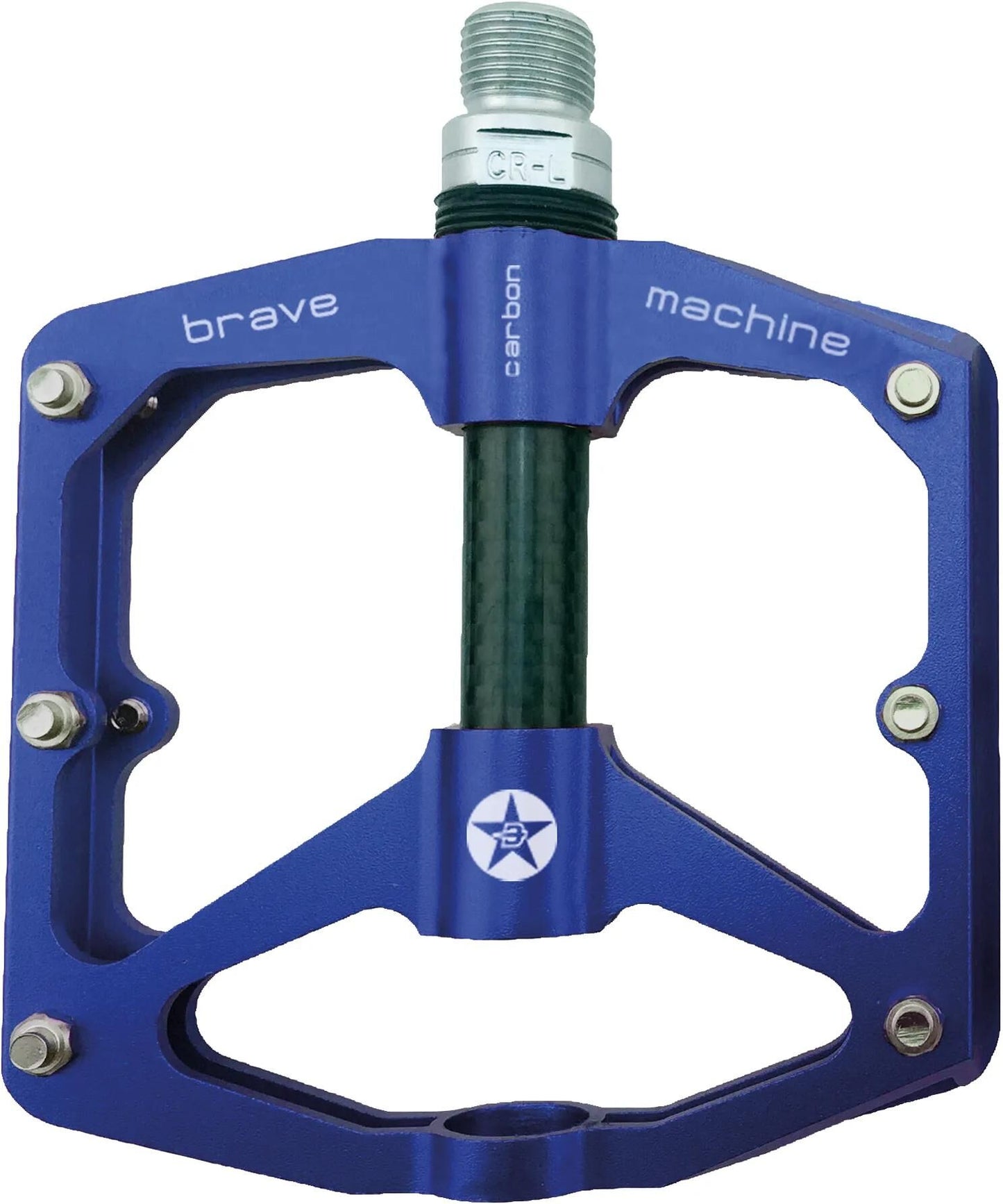 Brave Plattform Pedal Freeride Carbon Blau