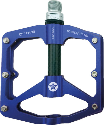 Brave Plattform Pedal Freeride Carbon Blau