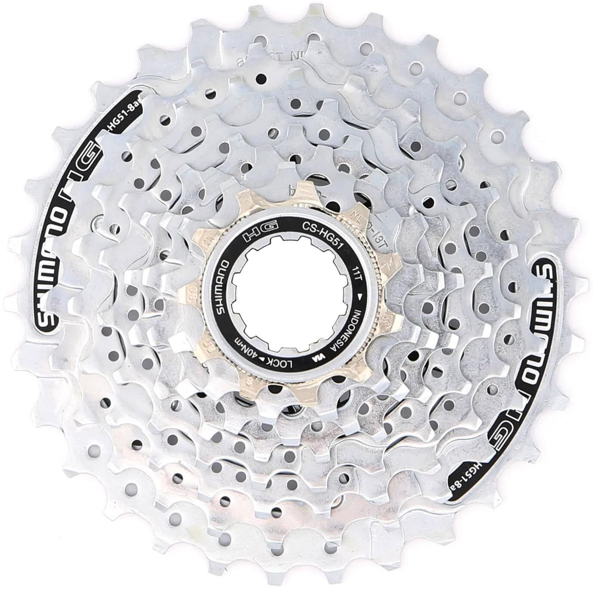 Shimano Kassette 8-Geschwindigkeit Alivio HG51 11-30T (10 Teile in der Werkstattverpackung)