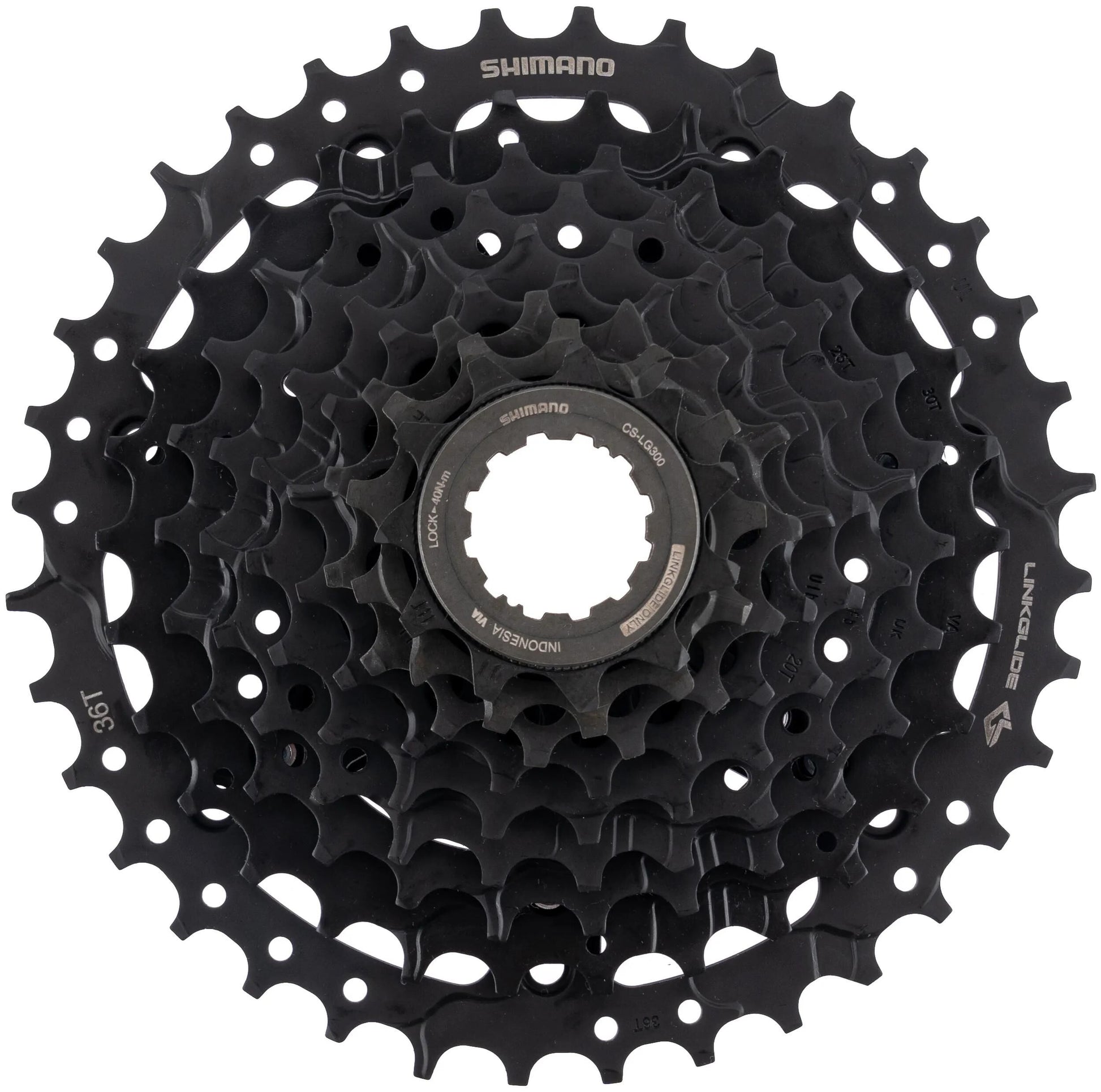 Shimano-Kassetten-Cues 9V 11-36T CS-LG300 Schwarz