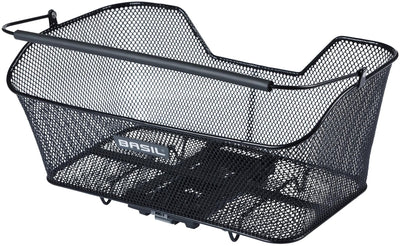 Basilikum Fahrradkorb Basis XL Heckkorb Mik 44 x 23 x 17 cm Schwarz