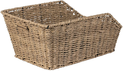 Basil Cento Rattan Look WSL - Fahrradkorb - auf der Rückseite - einschließlich Basil -WSL -System - Hellbraun