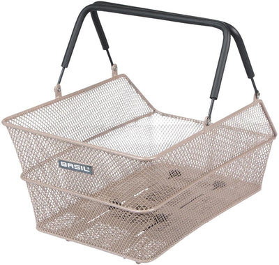 Basilikum Fahrradkorb Cento Mike 39 x 24 x 13 cm Nacktmetallic