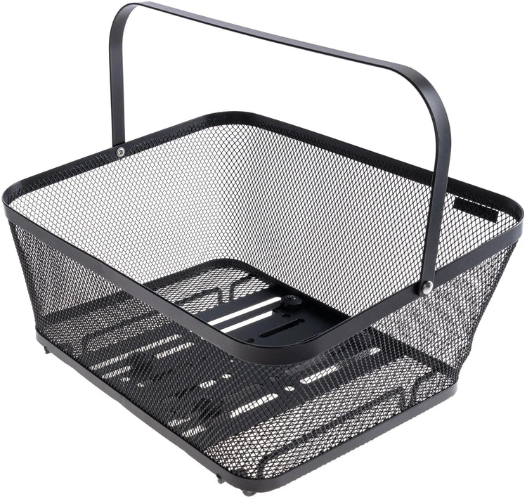 Contec Fahrradkorb, auf der Rückseite von Vero Mik 2.0 ct HR-Korb Vero Mik 2.0 Stahl 40x30x18 14 cm schwarz