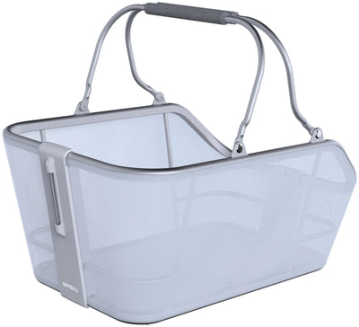 Basilikum Fahrradkorb Cento Tech Faser Nordlich Mik 21 Liter 39 x 24 x 15 cm Blau Silber