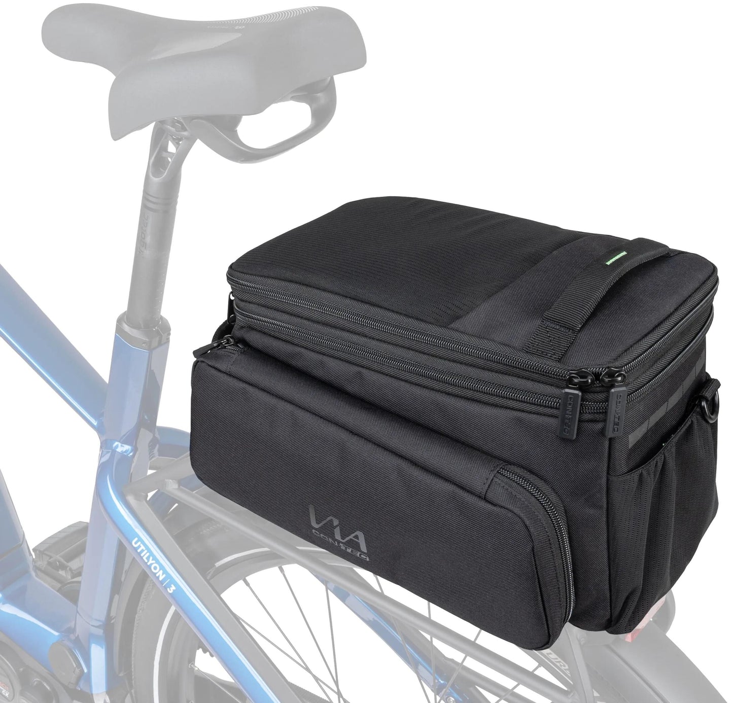 Contec Via Explorer Gepäckträgertasche CT Gepäckträgertasche Via Explorer RT Schwarz