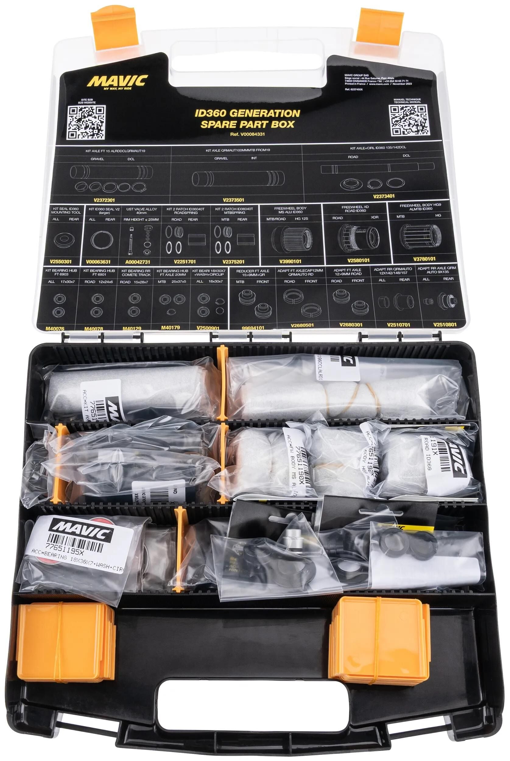 Mavic Ersatzteilschachtel schwarz
