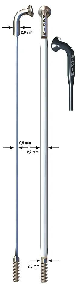 SAPIM AERO SPAAK CX-RAY AERO BLADE CX-RAY SST 2x284mm SIL.