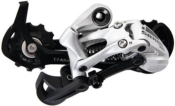 SRAM HINTERSAGE. X5 9-spong Cage Sil.