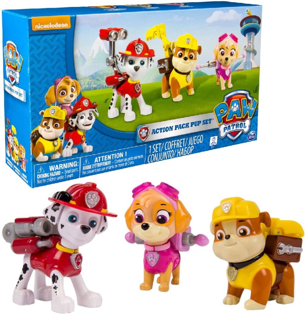 Paw Patrol Action Pack Welpen 3 Stück