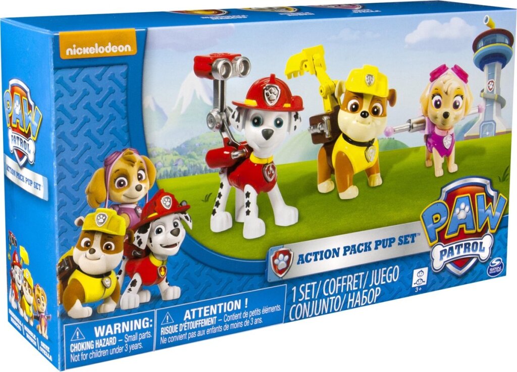 Paw Patrol Action Pack Welpen 3 Stück