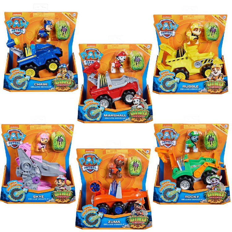 Paw Patrol Dino-Rettungswelpe mit Fahrzeug