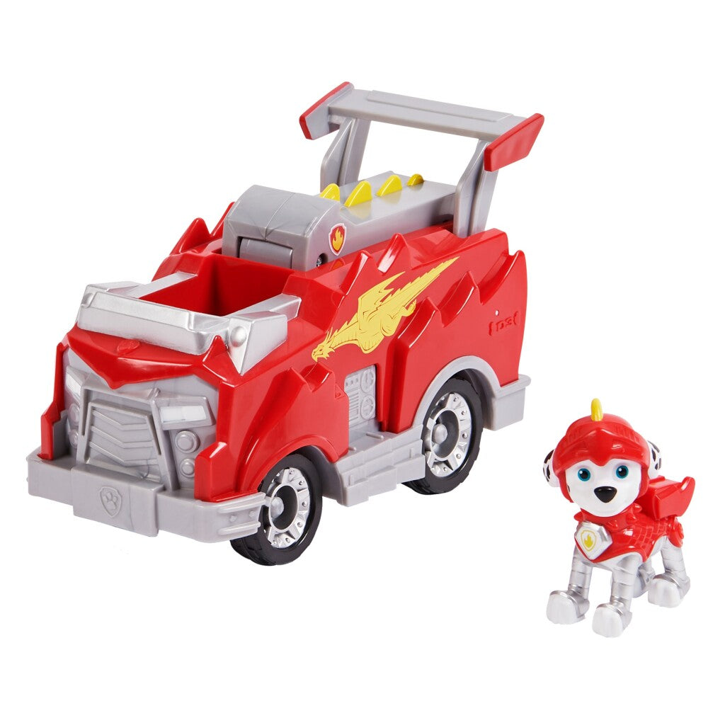 Paw Patrol Rescue Knights Marshall + Deluxe Fahrzeug