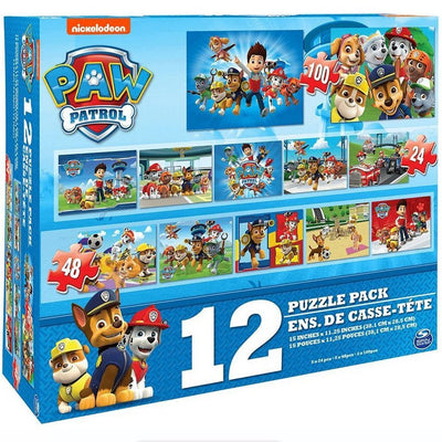 Pfotenpatrouille 12in1 Puzzel Set 25 48 100 Stück