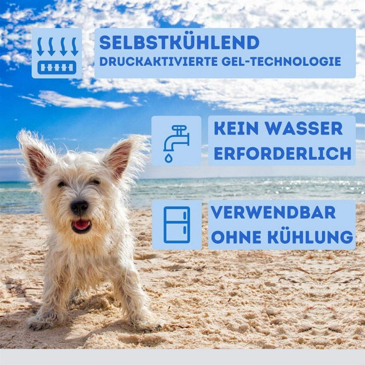 Noosli noosli self -cooling coole matte für hunde und katzen 50 x 90 cm seeblau