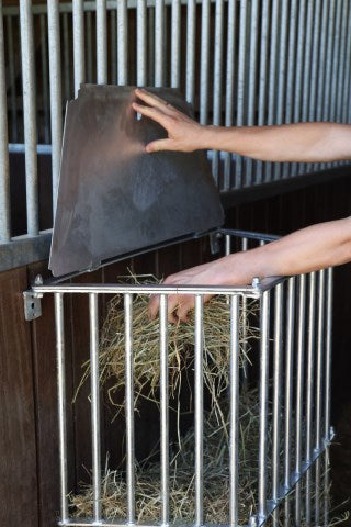 Raufe Slowfeed plus verzinkte Futtersparraufe