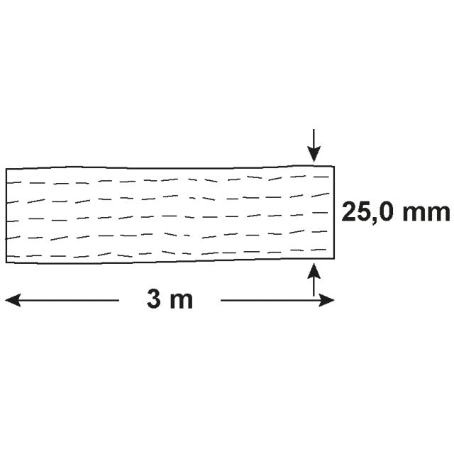 Spanngurt 1 Stück mit Klemmschnalle 3 Meter 25mm