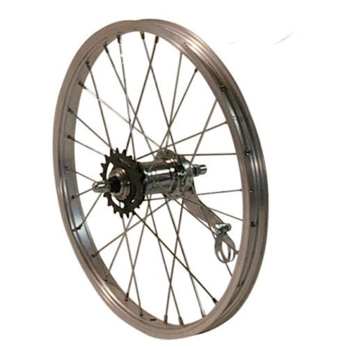 Hinterrad 20 x 1,75 Aluminium mit Bremsnabensilber