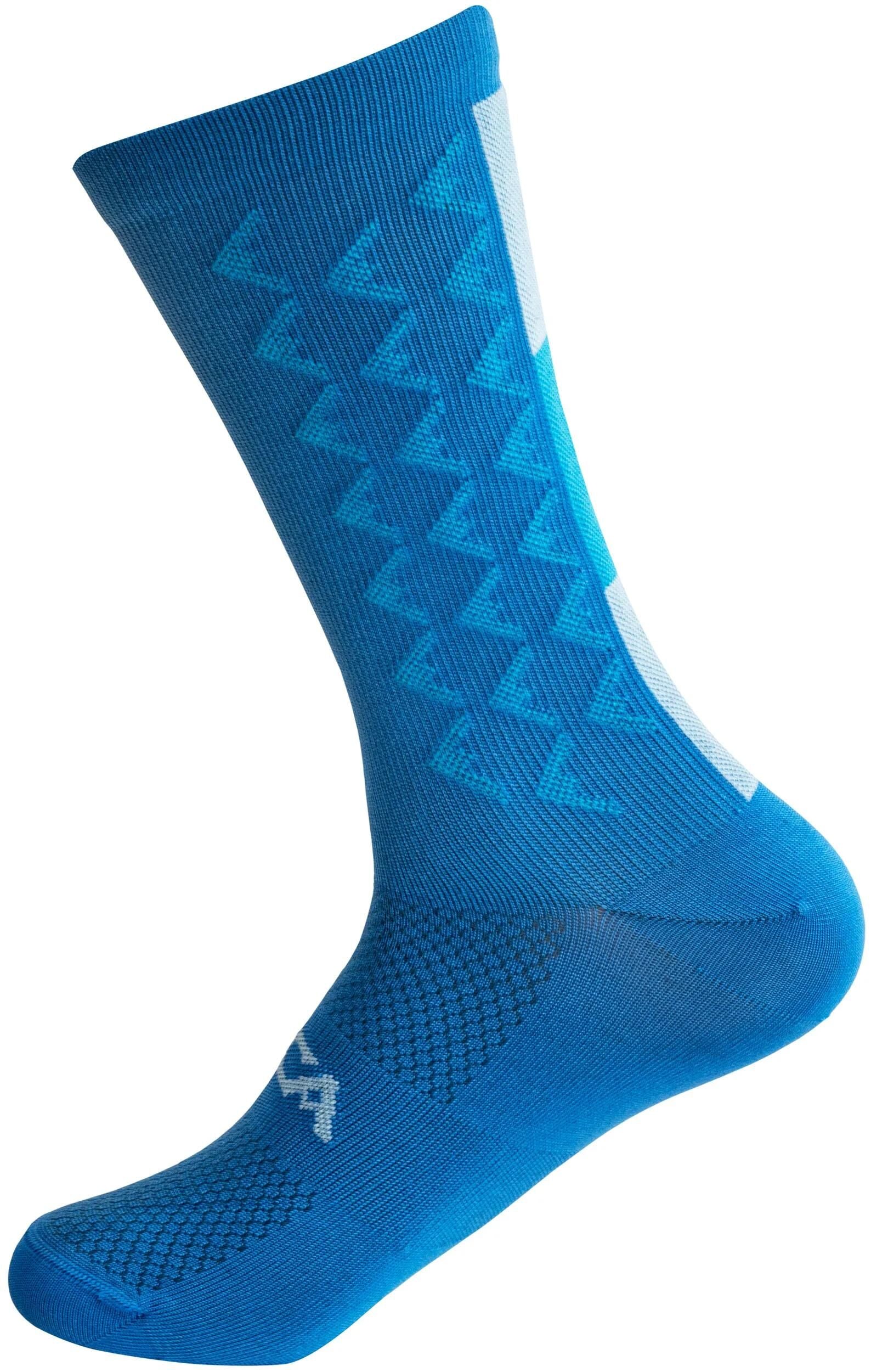 Silca Sock aero hohe Größe S Cyan Blau