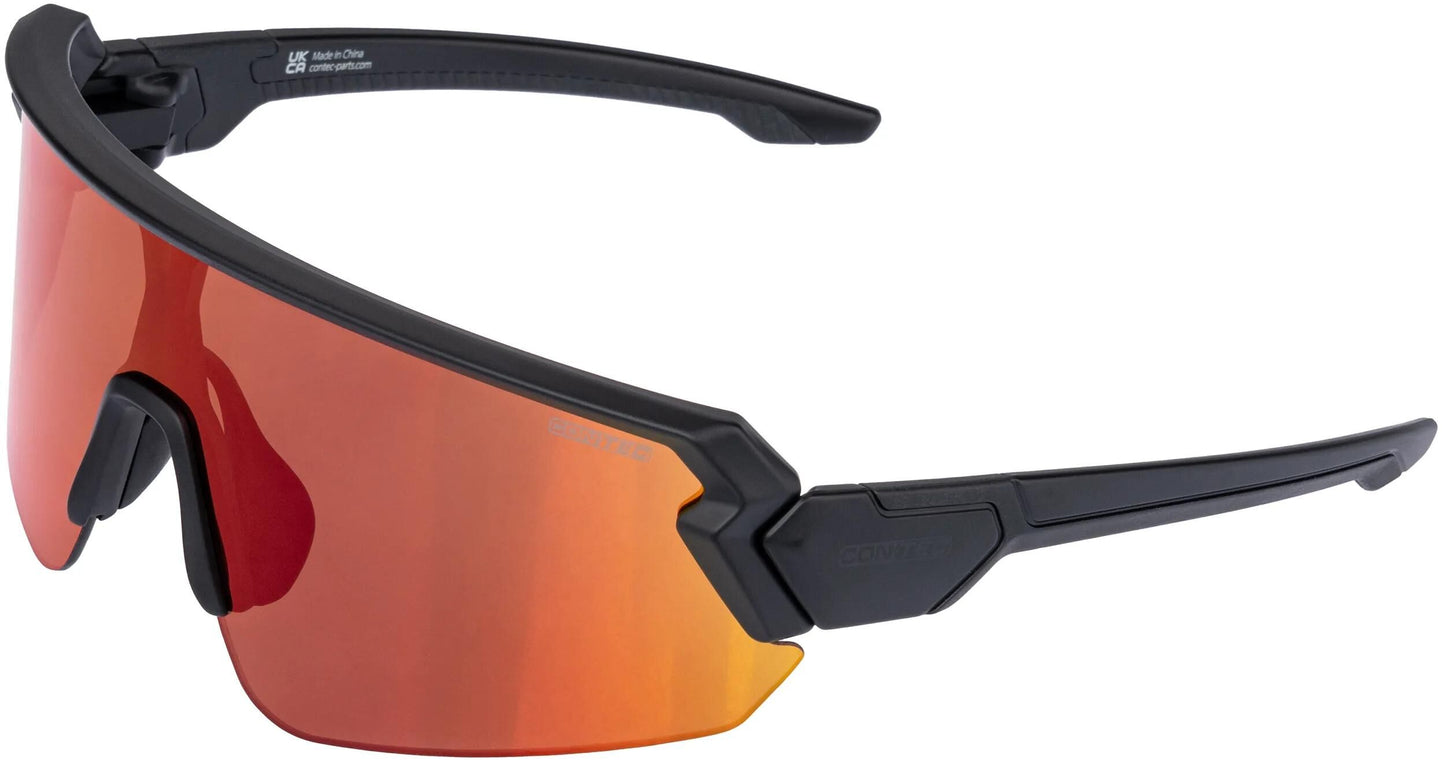 Contac Ct Brille Rush Matt Schwarzer Feuerwehrgold