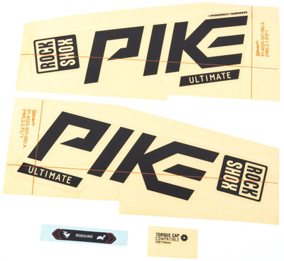 Rockshox Decal Set Rs Pike Ult. Schwarz