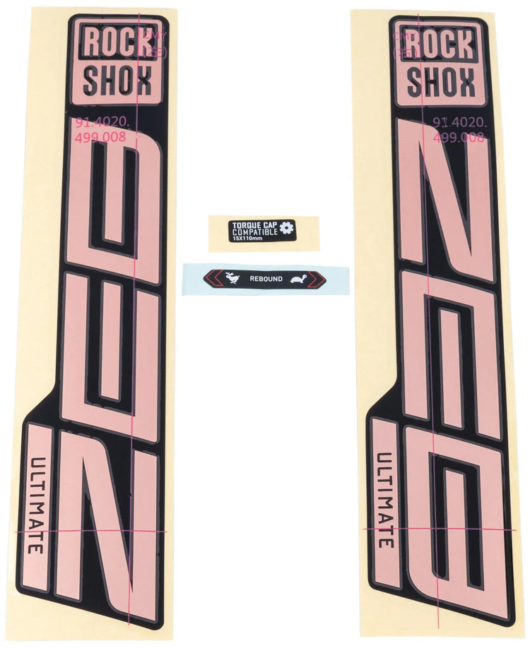 Rockshox Decal Set Rs Zeb ult. Kupfer
