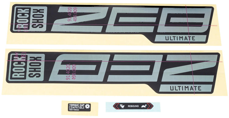 Rockshox Decal Set Rs Zeb ult. Regenbogen