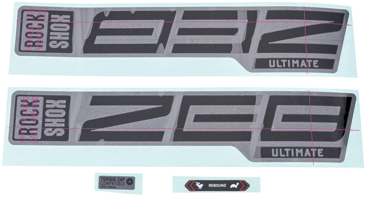 Rockshox Decal Set Rs Zeb ult. Schwarz
