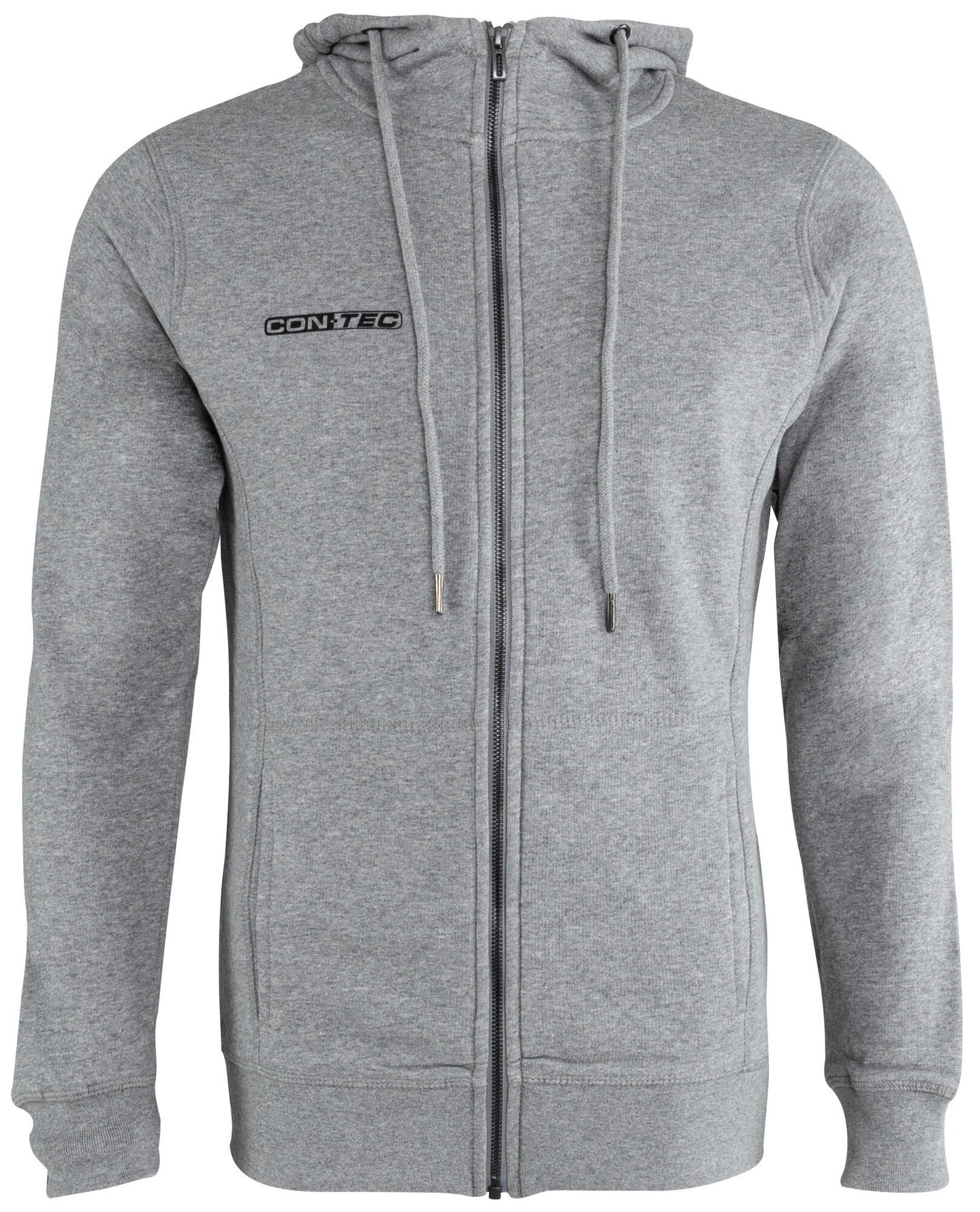 Contec Sweatjack mit Hood Reißverschluss hell