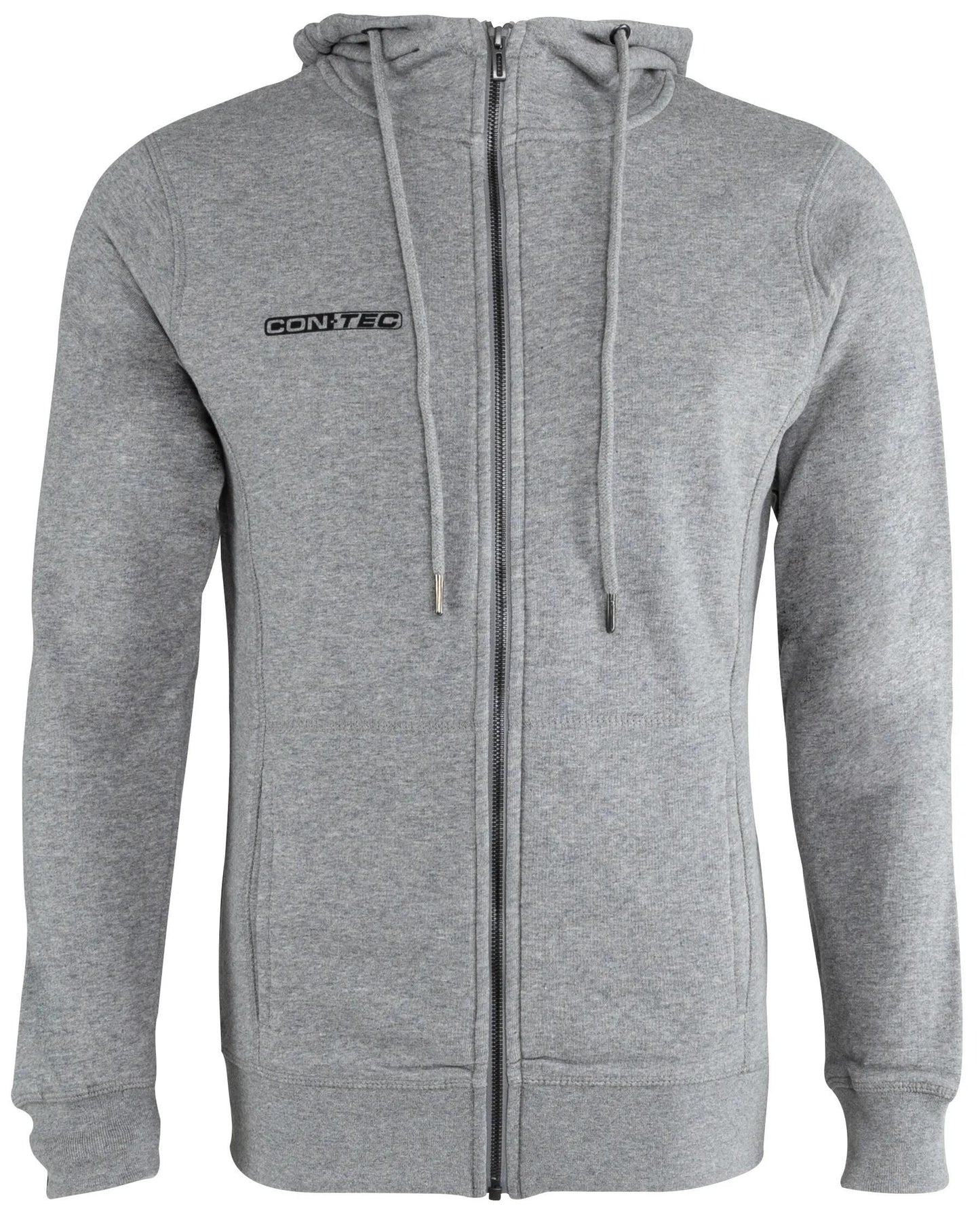 Contec Sweatjack mit Hood Reißverschluss hell