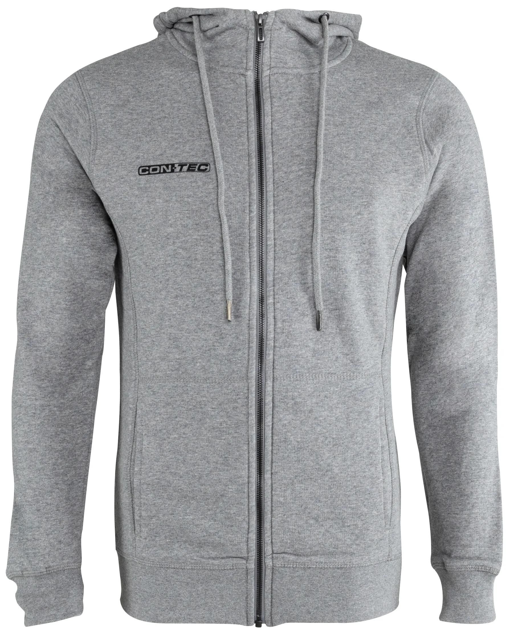 Contec Sweatjack mit Hood Reißverschluss hell