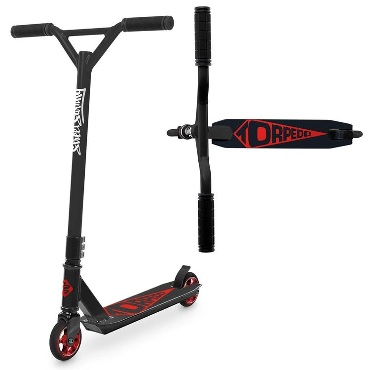 Straßensurfen Surf Street Surfen Torpedo Aluminium Schritt schwarz rot