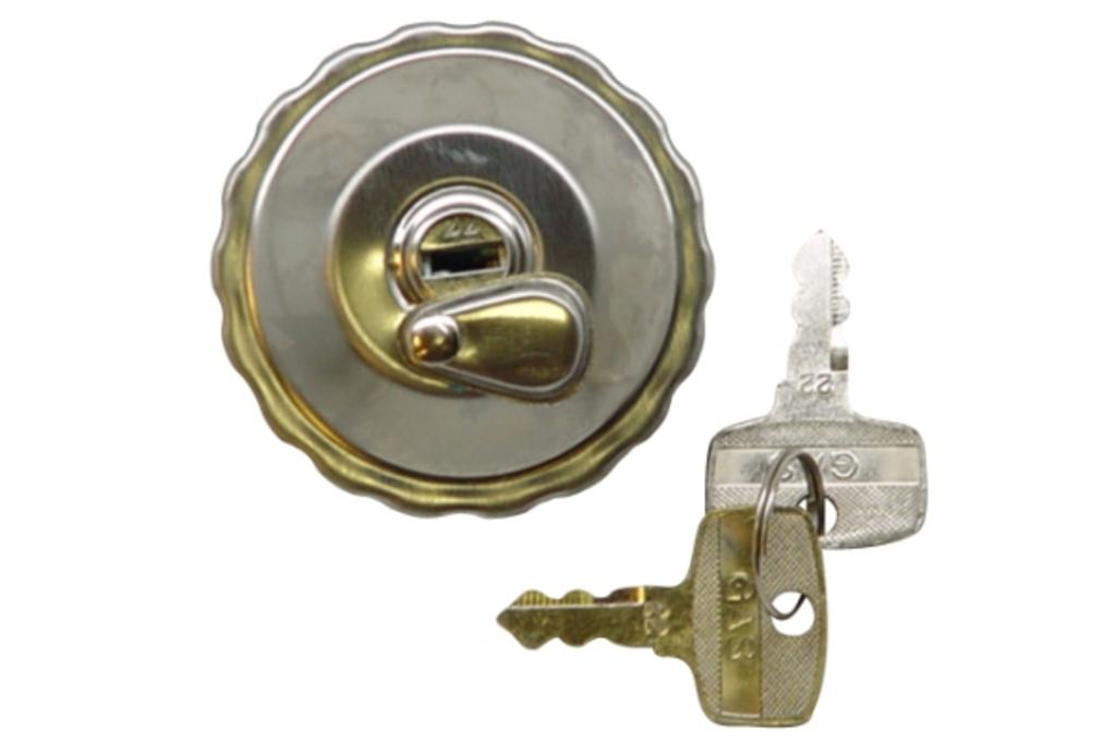 Verschiedene Kraftstoffkappen -Tomos mit Lock 30 mm Chrom
