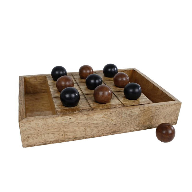 Cosydecor Spiel Tic Tac Toe Holz 30x20x4,25cm