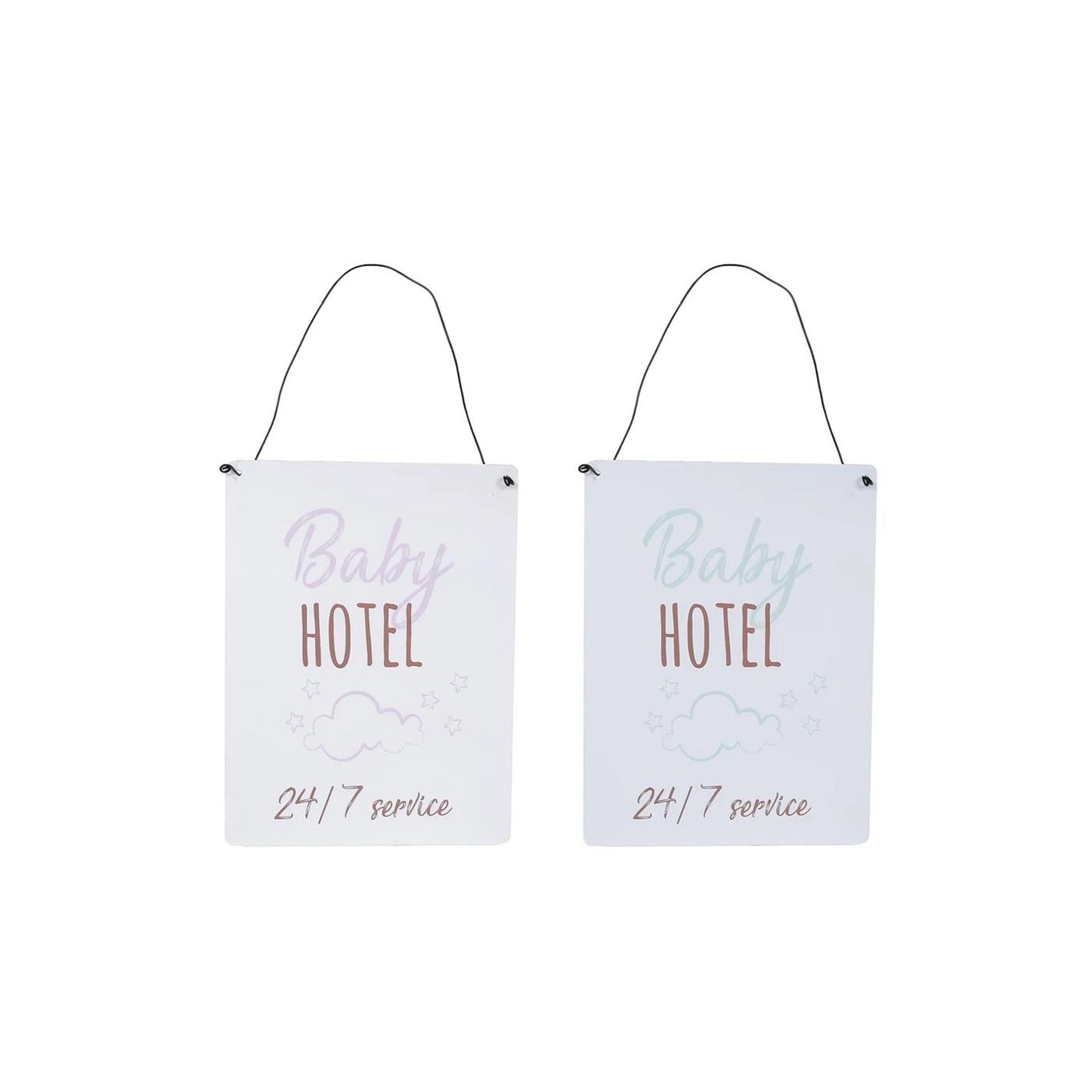 Wanddekoration Baby Hotel 2 Assorti 15x20 cm