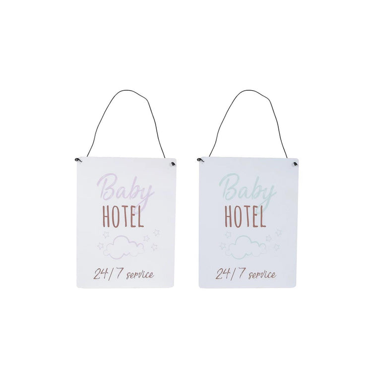 Wanddekoration Baby Hotel 2 Assorti 15x20 cm