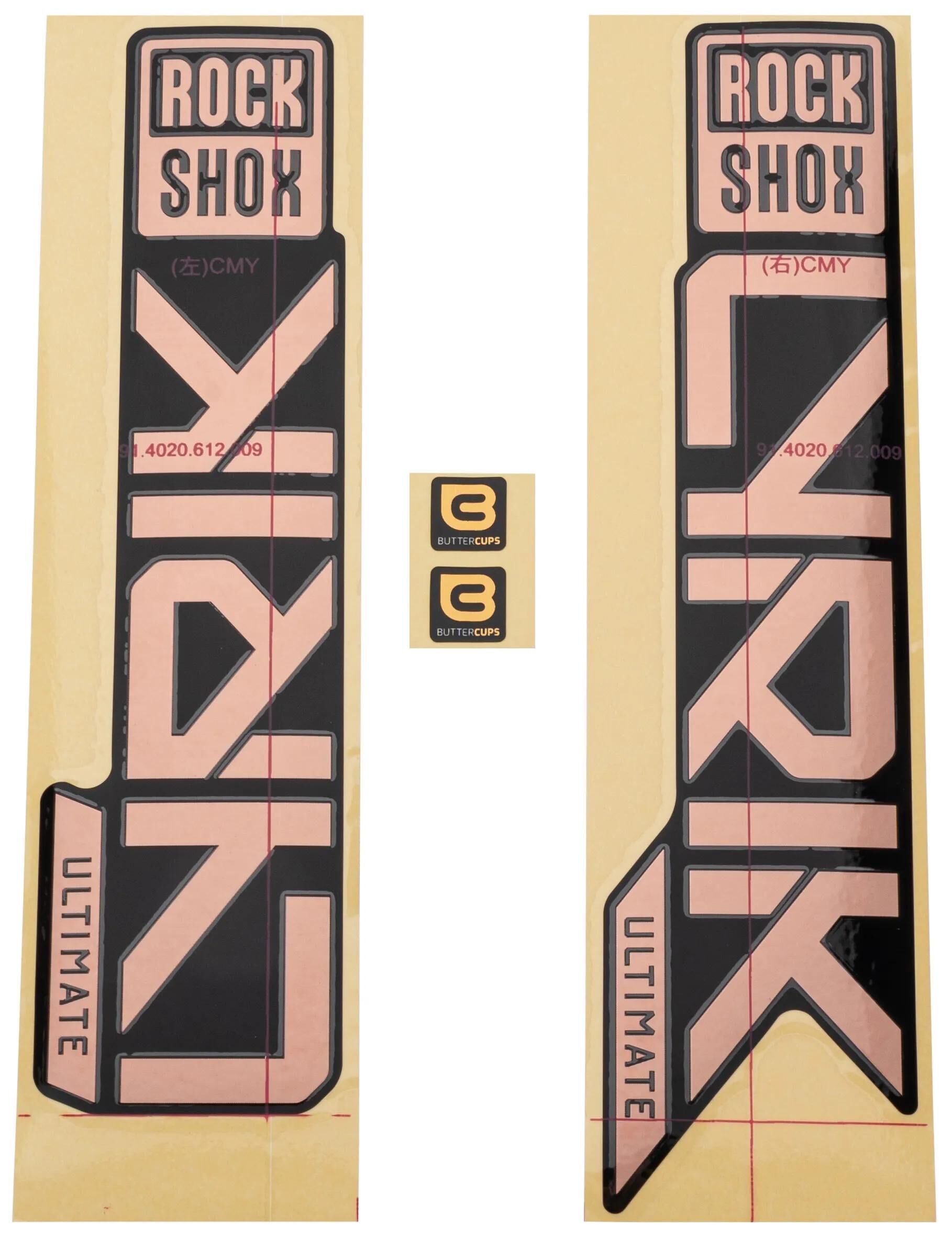 Rockshox Decal Set RS Matt Kupfer Lyrik 27 29 Matt-Cop.