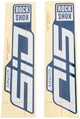 Rockshox Decal Set Rs glänzend Weiß für blaue Schieberegler