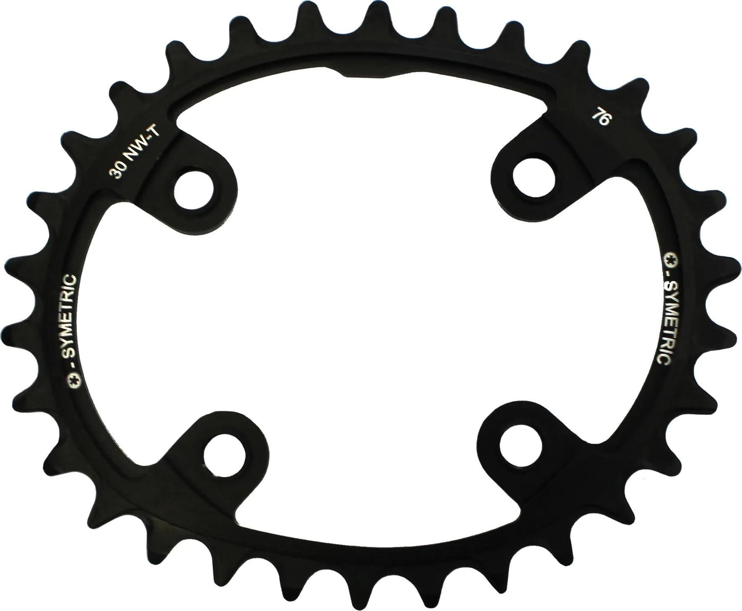 O.Symetrischer Kettenring 32T Alu Schwarz